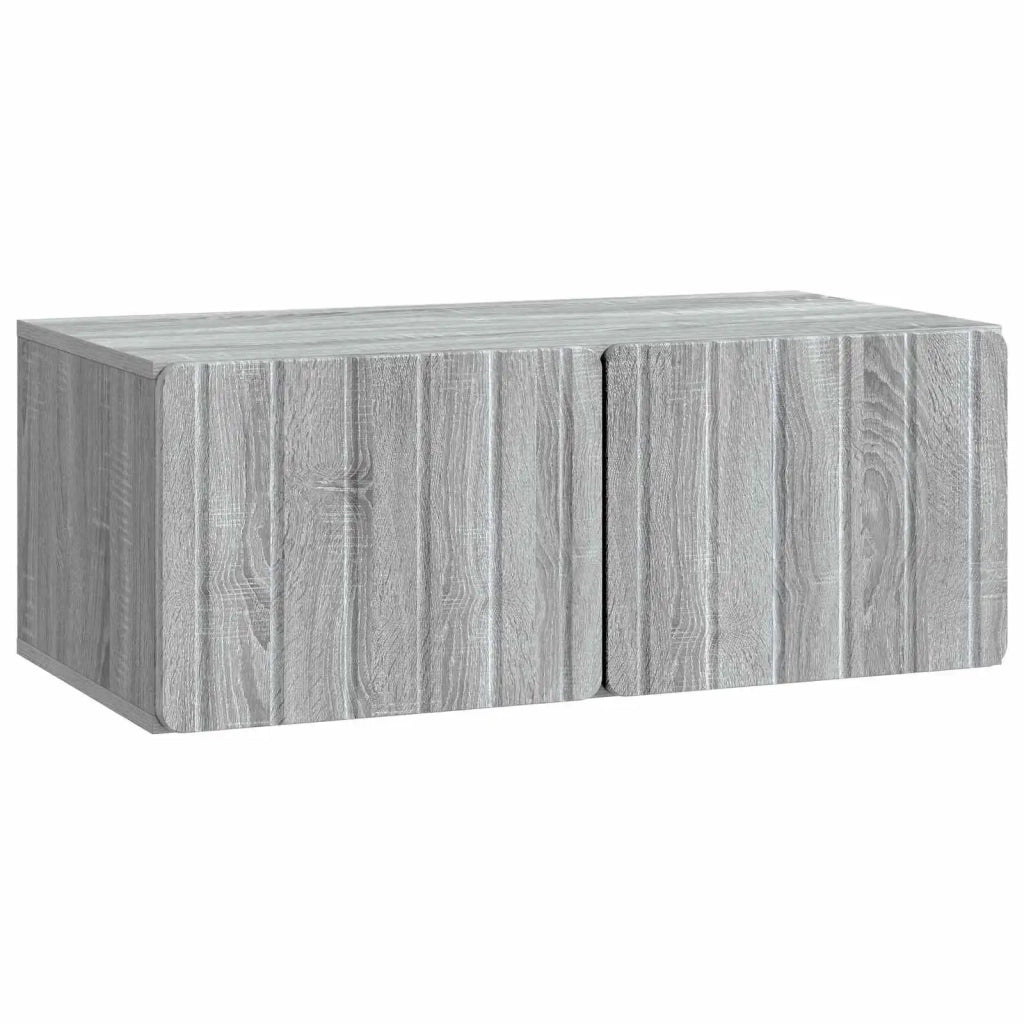 Mobile Porta TV da Muro 78,5 x 41 x 30 cm Sonoma grigio 898351