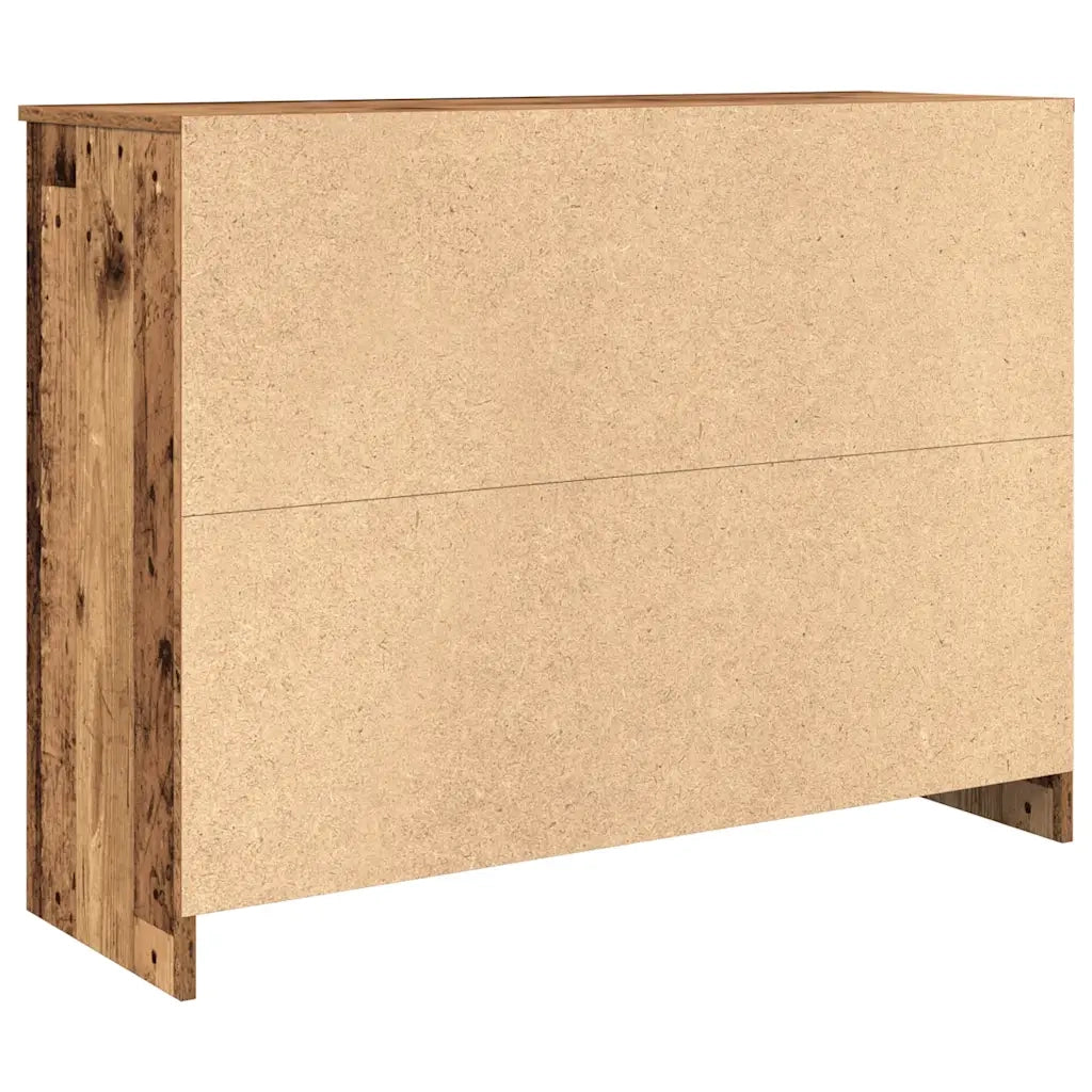 Credenza con Cassetto-Buffet-Armadio da cucina Legno Antico 101x35x76 cm in Truciolato