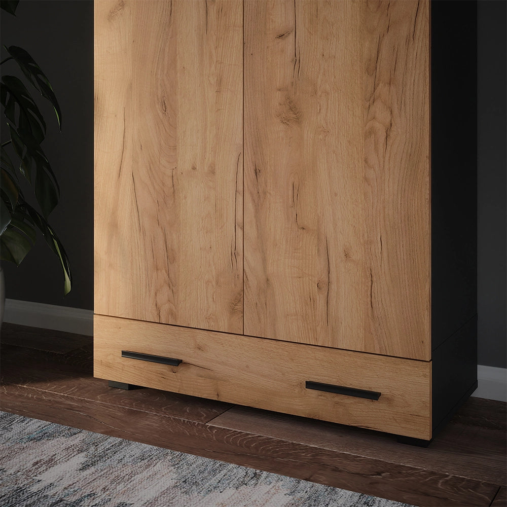Vicco Modulo aggiuntivo Antracite/quercia dorata 80 x 17.4 cm con cassetto