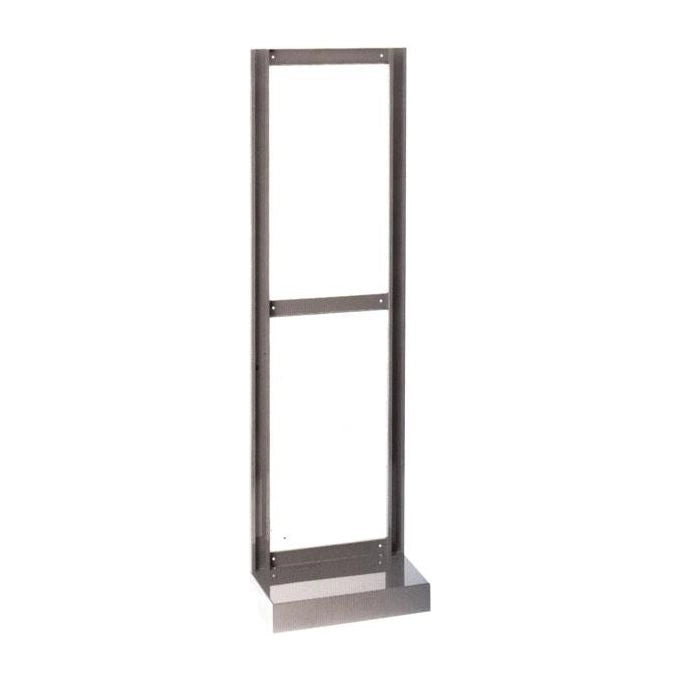 Mobil Plastic MP195 Telaio Espositore da Terra per Cassettiere MADIA e CRYSTAL BOX L 600 x P 205 x H 1950 mm colore Grigio