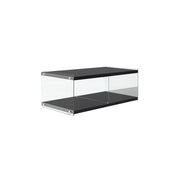 Mobile Porta TV Elementary in Vetro e MDF Nero