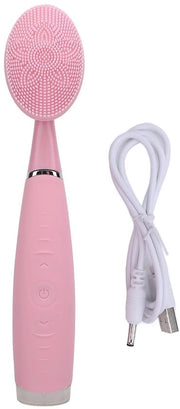 Spazzola per la pulizia del viso impermeabile IPX6 - Scrub per il viso in silicone - Manico ergonomico - Portatile - Compatta - Leggera