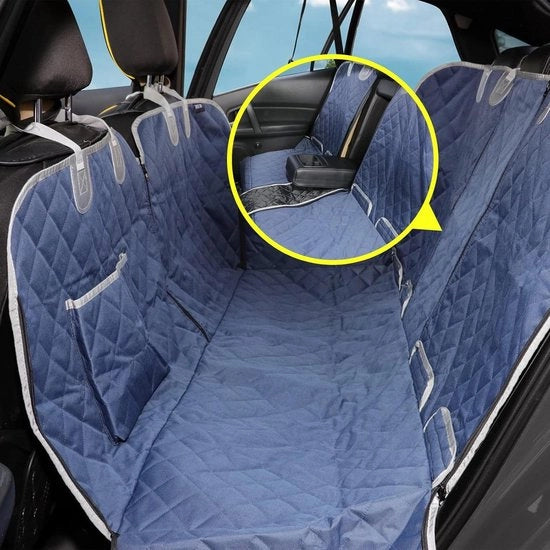 Hoeze per auto per cane - Copertura per auto per cani - Copertura per cane per sedile posteriore - Cassetto bagagliaio - Adatto a quasi tutti i veicoli e SUV