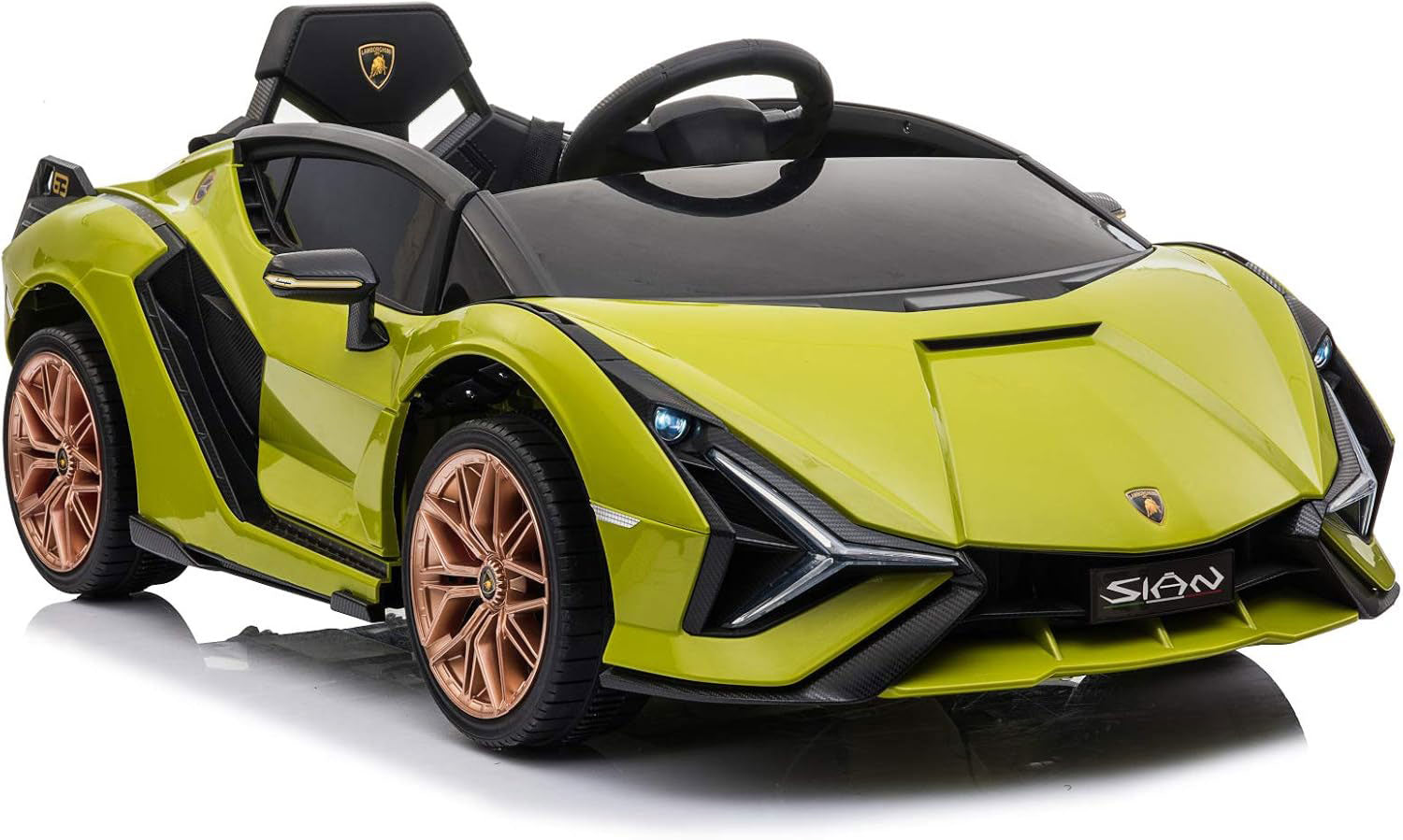 Macchina Elettrica per Bambini Licenza Ufficiale Lamborghini Sian 10,8V 5,4Ah Verde