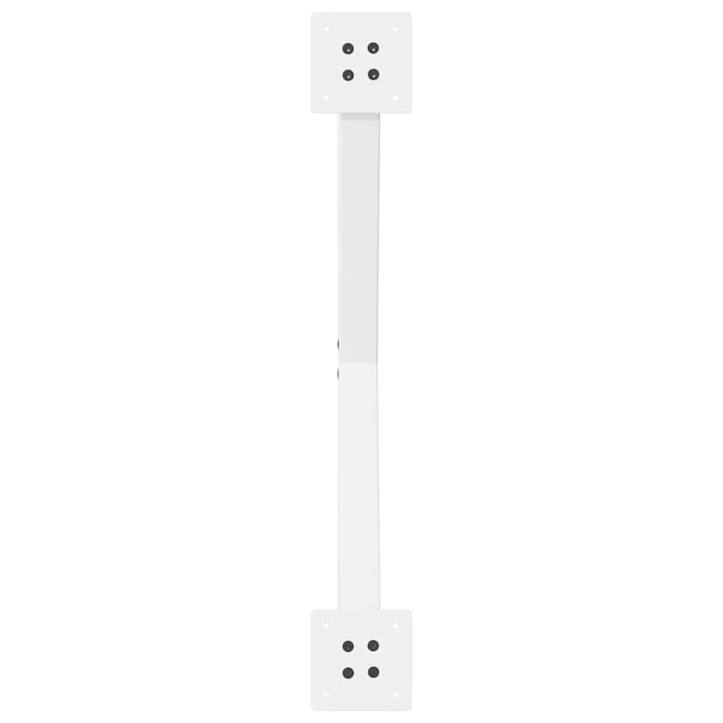Set di 2 gambe regolabili per tavolo da pranzo a forma di X 80 x 72-73 cm acciaio bianco 02_0057194