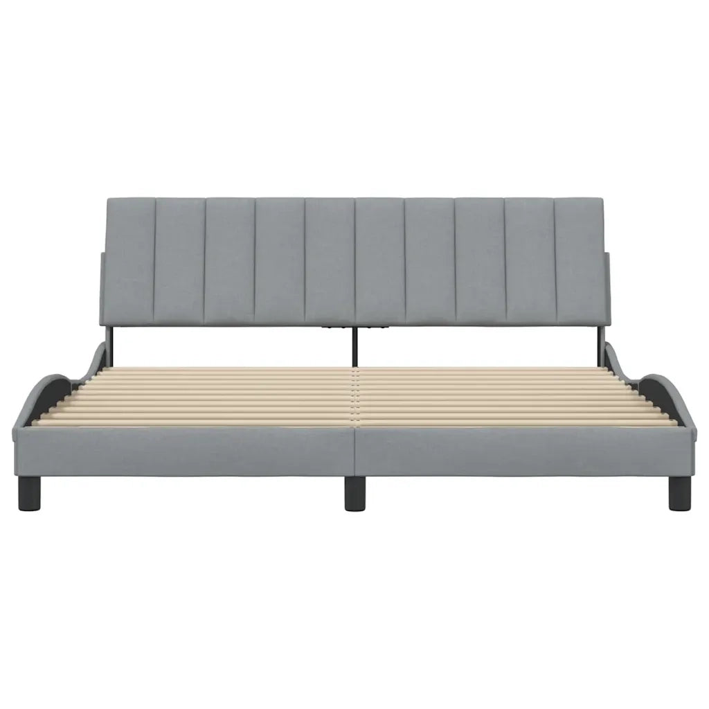 Giroletto senza Materasso Hanko Grigio Chiaro 180x200 cm Tessuto 3310405