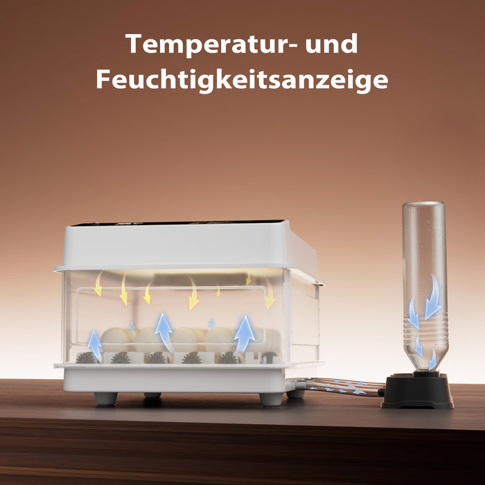 Fudajo Incubatrice di superficie completamente automatica 24 uova Covatrice polli, anatre, pulcini