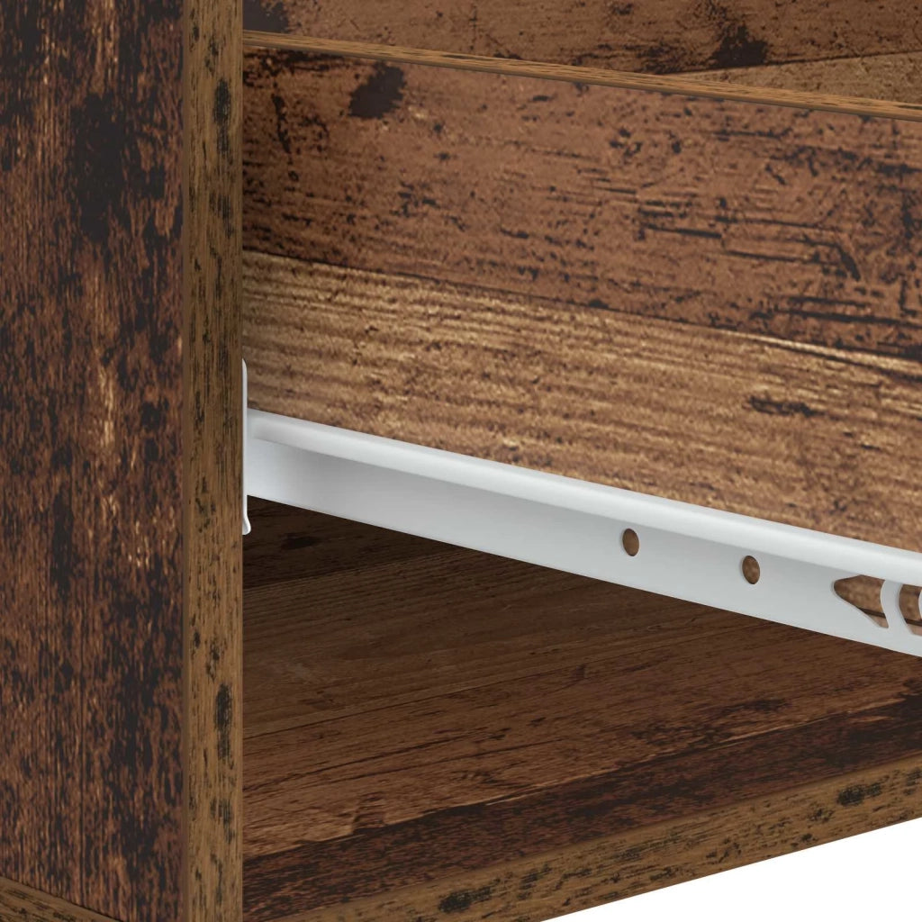 Tavolino da salotto con cassetto Legno antico 49 x 50 x 40 cm