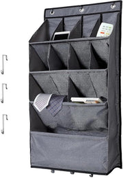Organizzatore di Scarpe Sospeso Sopra la Porta - Ripostiglio di Scarpe Appeso - Spazio di Stoccaggio con 20 Cestelli - Duraturo - 43,2 x 16,5 x 90,2 cm - Ideale per Accessori - Raccoglitore di Scarpe