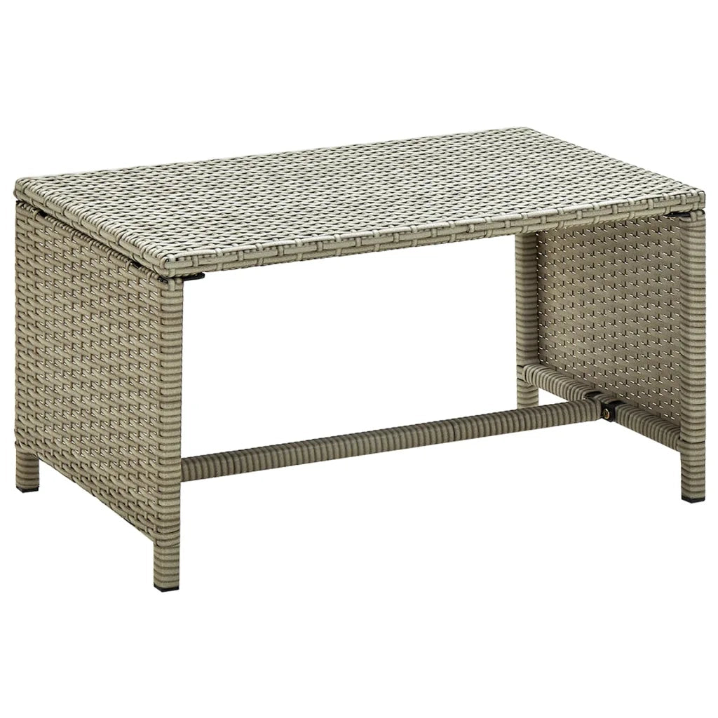 Tavolino da CaffÃ¨ Beige 70x40x38 cm in Polyrattan cod mxl 55348