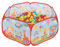Piscina Pieghevole con 120 Palline 85x102x38 cm per Bambini