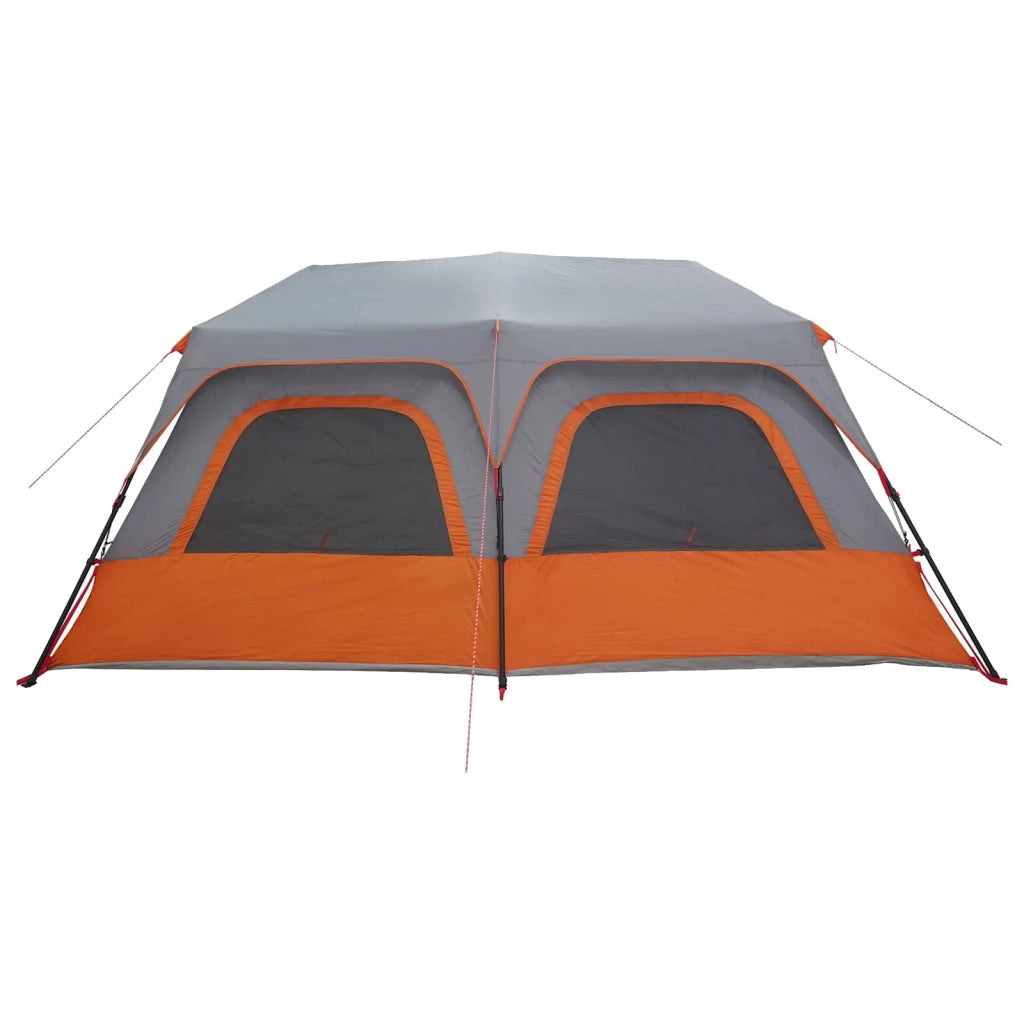 Tenda Istantanea Grigio e arancione 10 persone 42017489