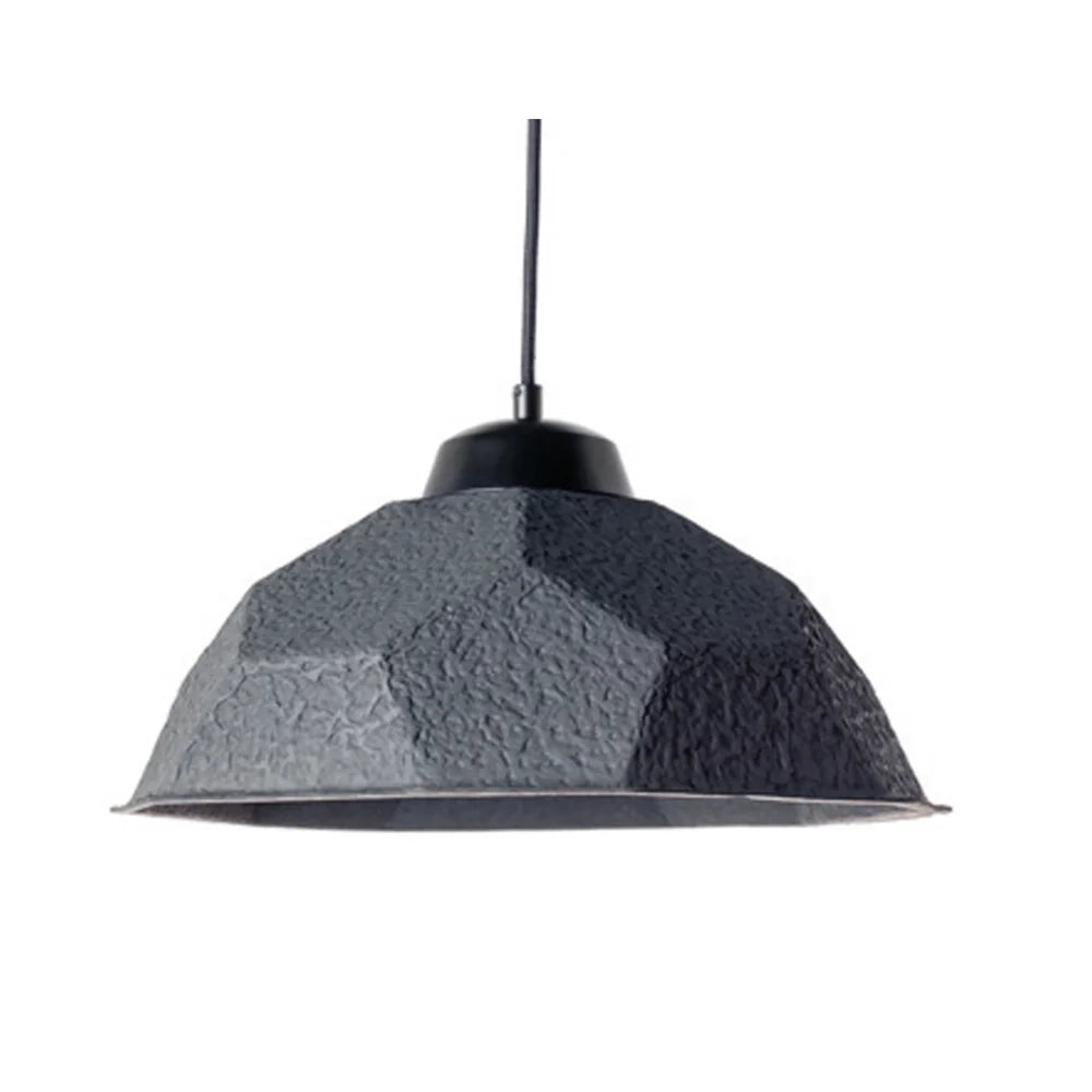 Lampada a sospensione Turtle in cartone riciclato nero | Duzzle