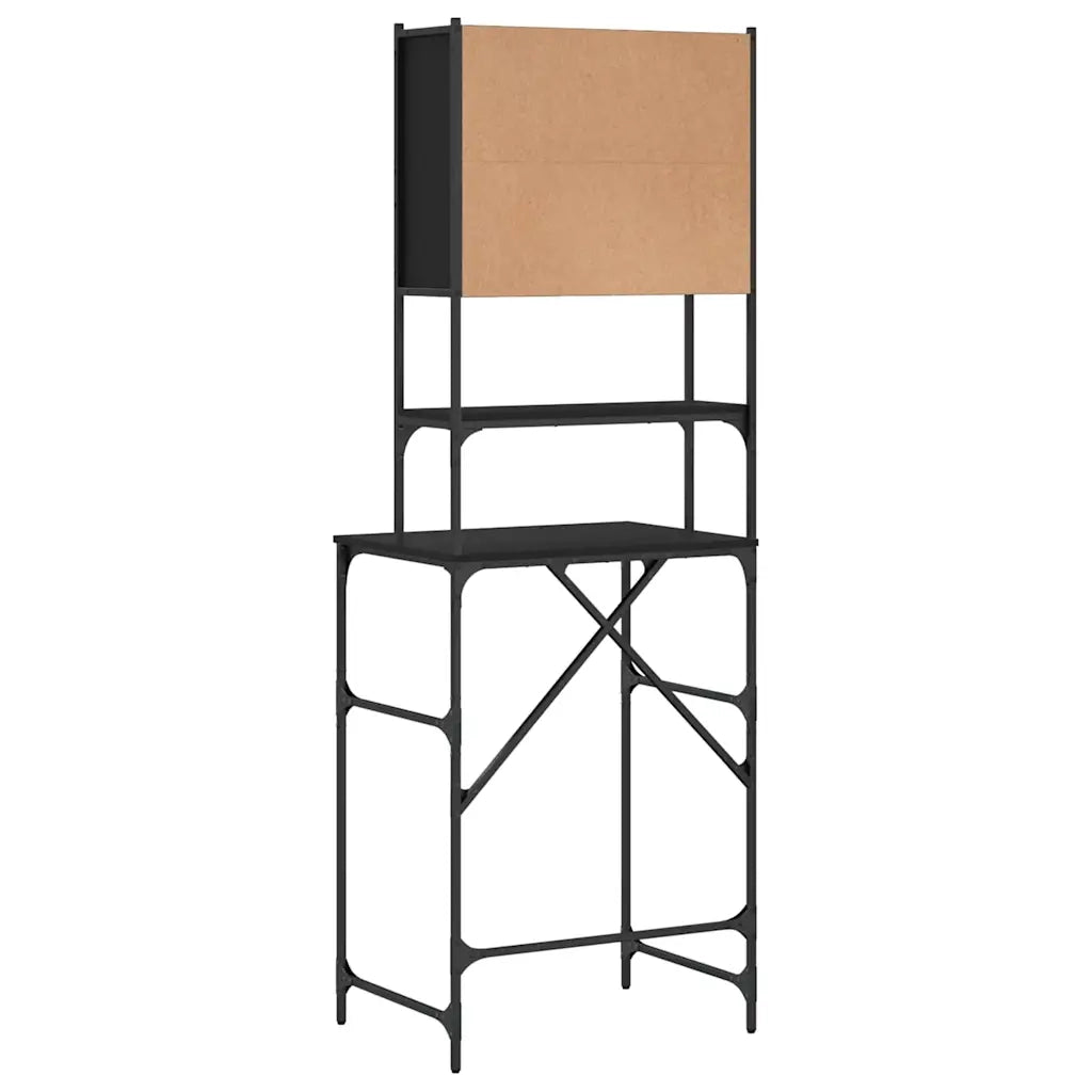 Mobile per Lavatrice Nero 68x48,5x194 cm CFW5458095
