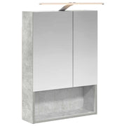Mobiletto per specchio da Bagno | Armadio da bagno con lo scaffale Grigio cemento