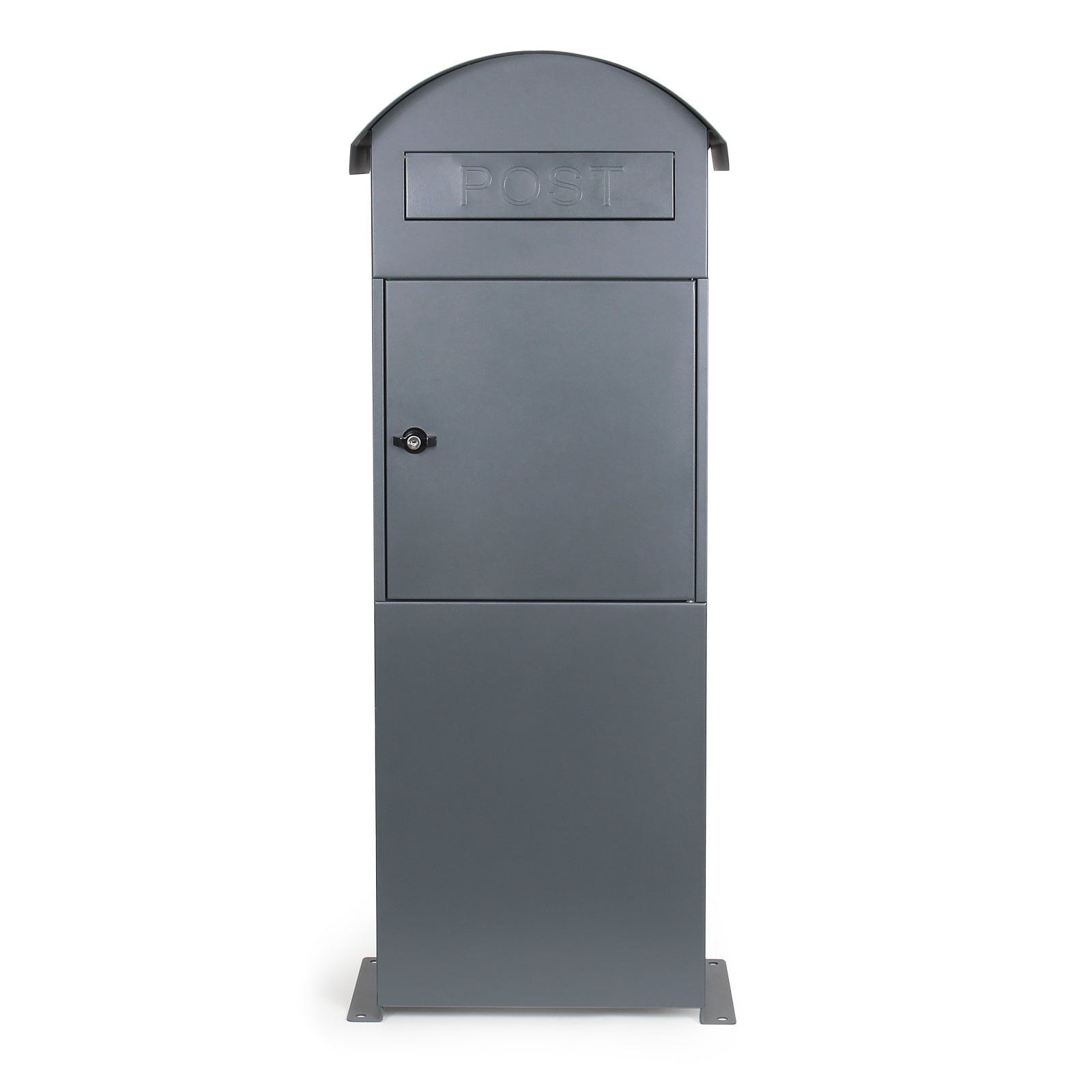 Witec Cassetta postale autoportante 42x24x102cm con struttura a colonna verniciata a polvere grigia