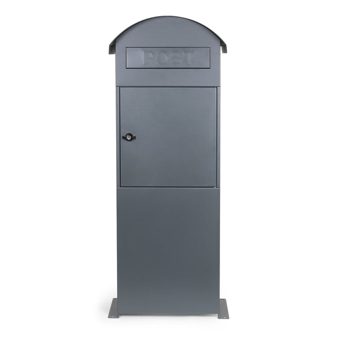 Witec Cassetta postale autoportante 42x24x102cm con struttura a colonna verniciata a polvere grigia