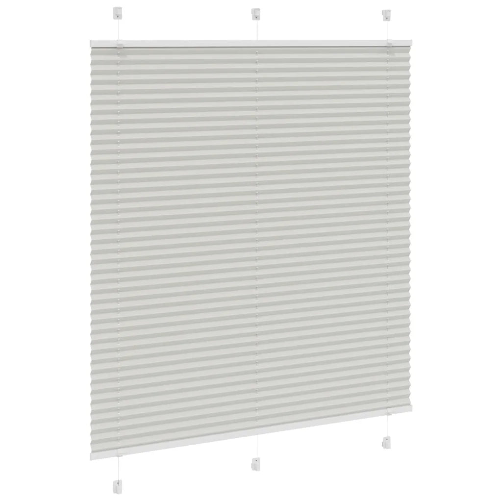 Tenda Plissettata | Tenda pliss¨¨ Grigio Chiaro 120x150 cm Larghezza Tessuto