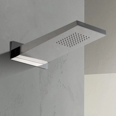 Set doccia incasso Erika con soffione doccia a muro 22x50 in acciaio inox