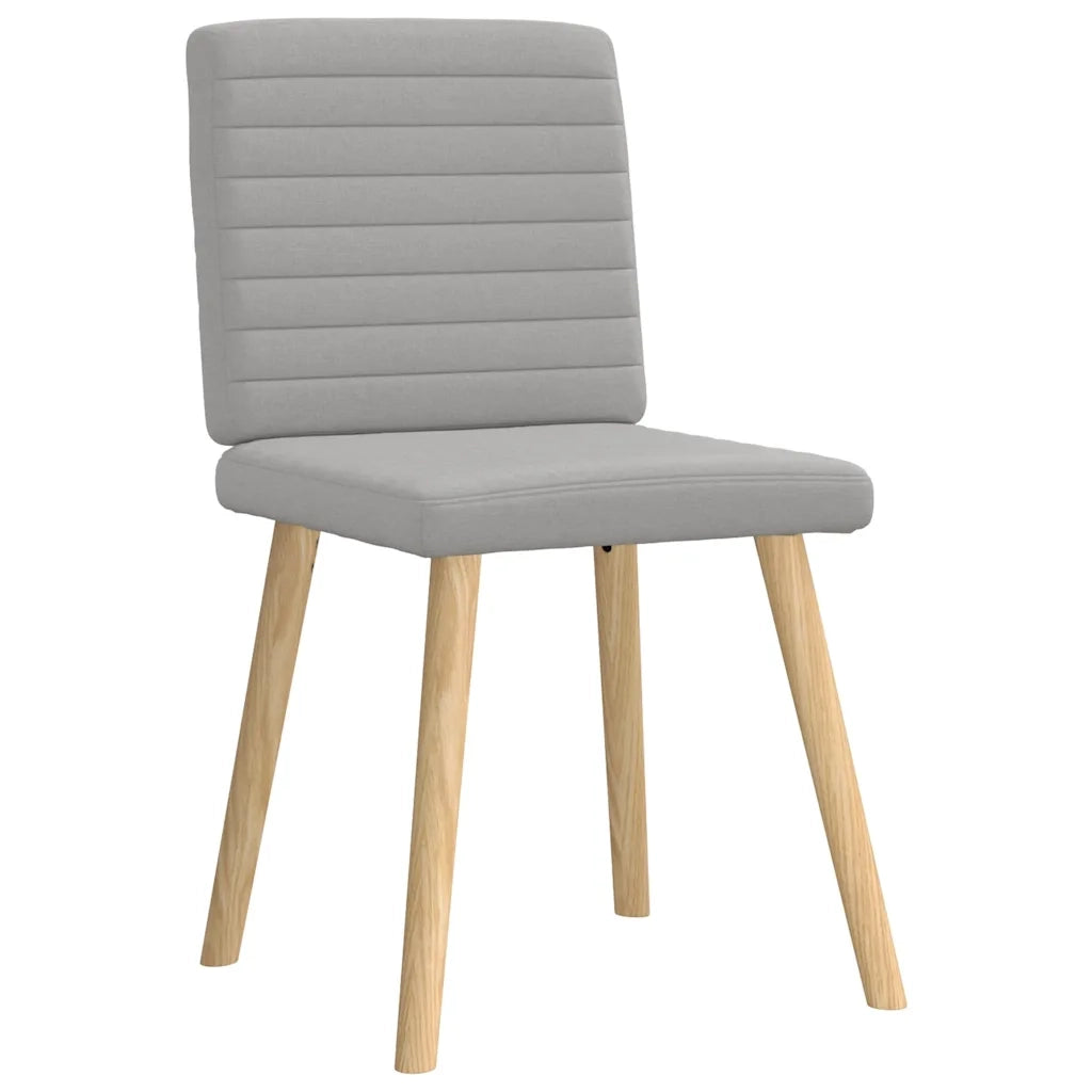 Sedie da Pranzo 4 pz Grigio Nuvola in Tessuto 3315283