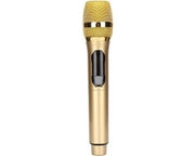 Microfono Karaoke a Bluetooth con Display a LED - Segnale Stabile - Adatto per Esterno, Casa e Conferenze - Finestra Gialla