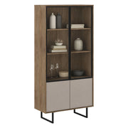 Mobile Espositore Agro, Vetrina 3 Ripiani, 190x40x90h cm Marrone Noce