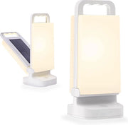 Lanterna da Campeggio a Energia Solare - Lampada da Terra con Batteria Ricaricabile da 4400 mAh con Durata di 80 ore Illuminazione LED IPX4 Idroresistente per Campeggio Pesca Escursioni.