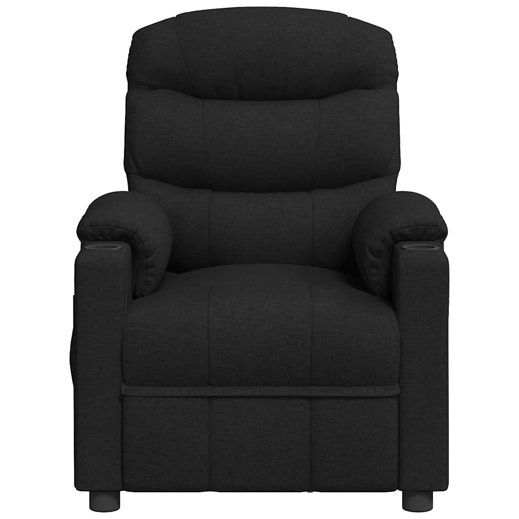 Divano Sedia-Poltrona Reclinabile in Tessuto Nero 291493