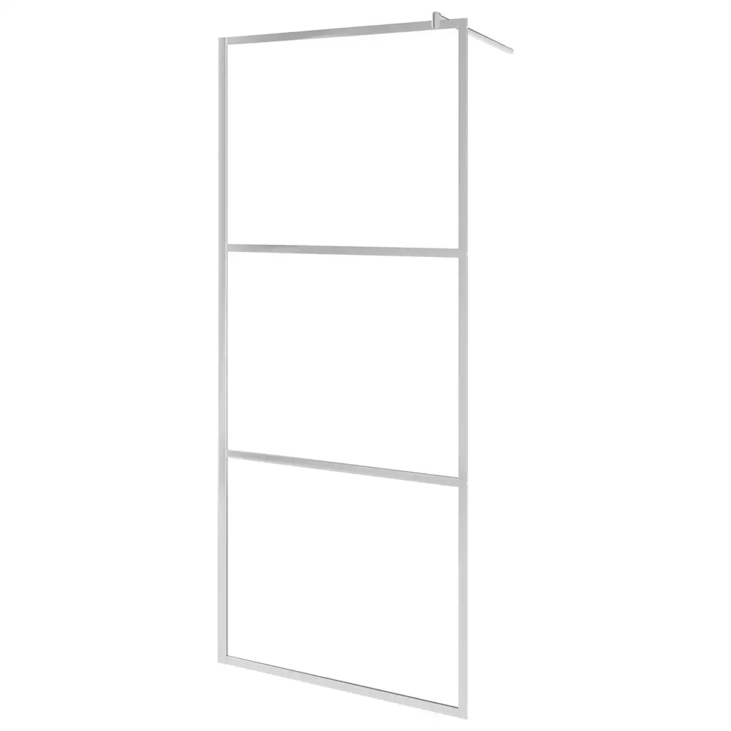 Parete per Doccia Walk-in in Vetro Trasparente ESG 140x195 cm 146639