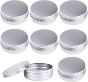 24 contenitori di alluminio vuoti - creme per labbra 60 ml con coperchio a vite - mini candele - maschere per la pelle - 60ml.