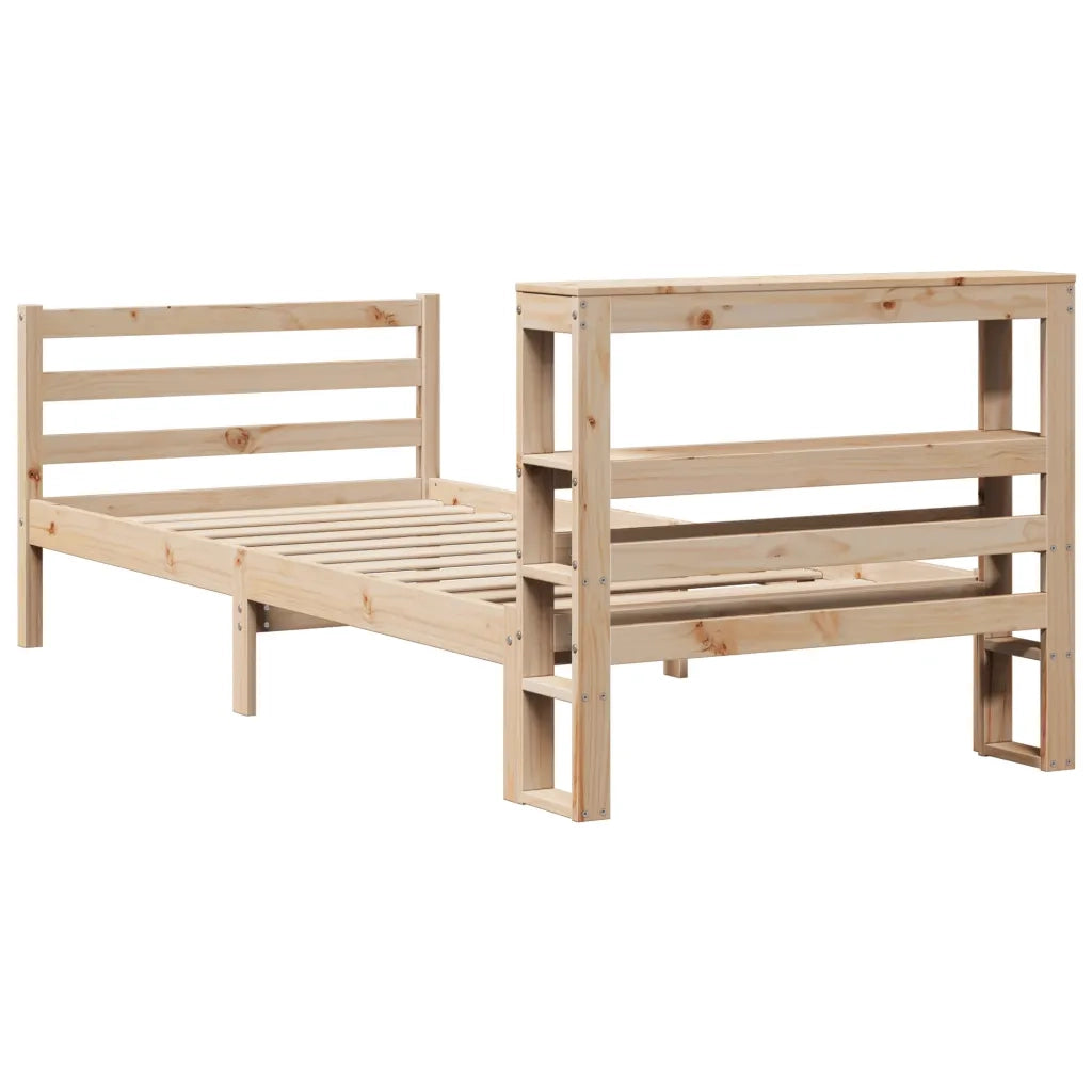 Letto senza Materasso 90x190 cm in Legno Massello di Pino