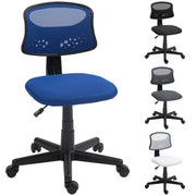 Sedia da ufficio girevole con schienale in rete traspirante altezza regolabile ¨C Minimal ¨C blu