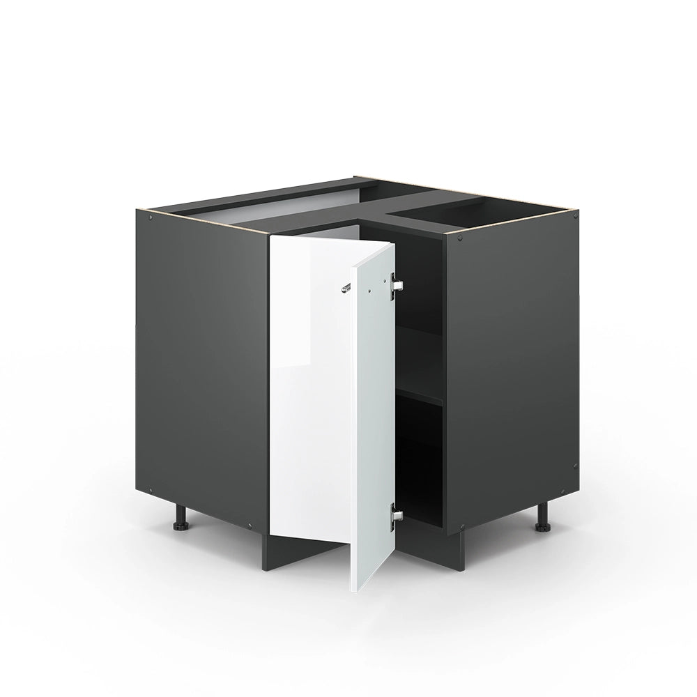 Vicco Mobile ad angolo cucina Bianco lucido 80.5 cm senza piano di lavoro