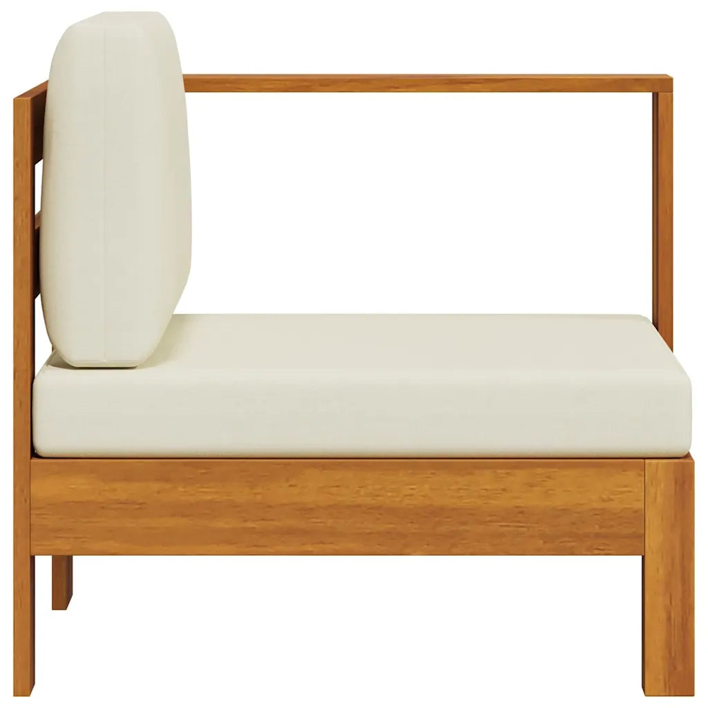 Divano Centrale con 1 Bracciolo Bianco Crema Massello d'Acacia 310642