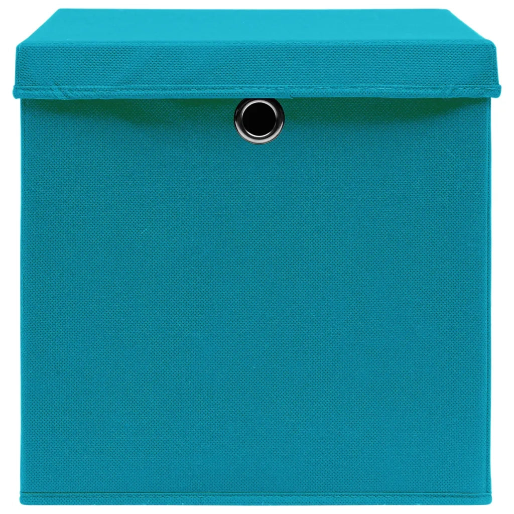 Contenitori con Coperchio 4 pz 28x28x28 cm Blu Baby cod mxl 43227