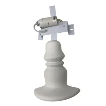 Applique lampada da parete in gesso a forma lume verniciabile attacco E14