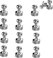 Magnetici Neodymium, 12 pezzi magneti cilindrici mini magneti metallici punzoni N52 magneti frigorifero magneti in acciaio inossidabile cilindrici, per frigorifero lavagna bianca bacheca scuola casa ufficio.