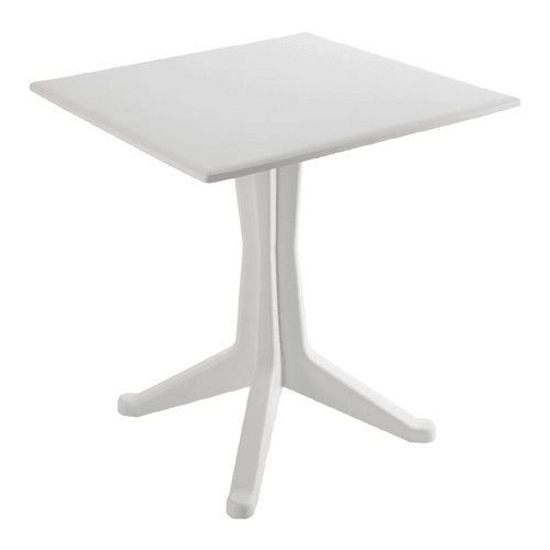 Tavolo da Giardino Balcone in Resina Ponente Bianco 70 x 70 cm Progarden