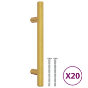 Maniglie per Mobili 20 pz Oro 96 mm in Acciaio Inox CFW2976083