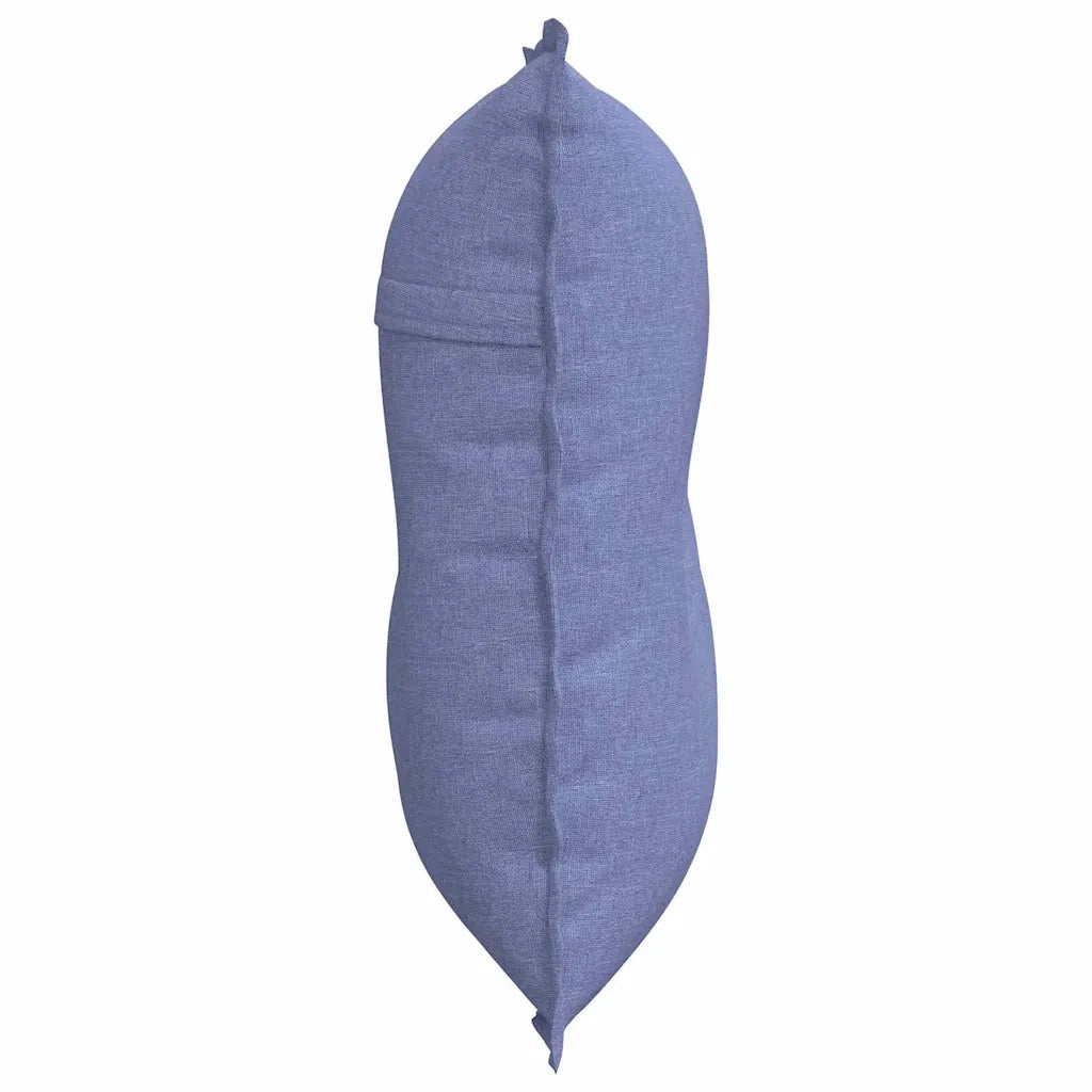 Cuscino per Schiena | Cuscino dorsale Blu jeans 80 x 19 x 50 cm Tessuto