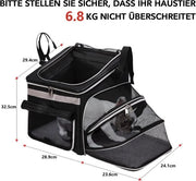 Carrello per cani e biciclette elettriche - Carrello per biciclette e cani - Carrello per biciclette con contenitore anteriore - Carrello per cani e biciclette con tasca