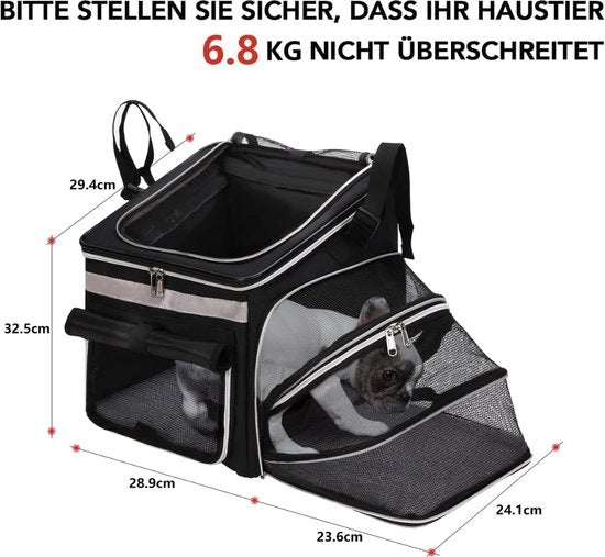 Carrello per cani e biciclette elettriche - Carrello per biciclette e cani - Carrello per biciclette con contenitore anteriore - Carrello per cani e biciclette con tasca