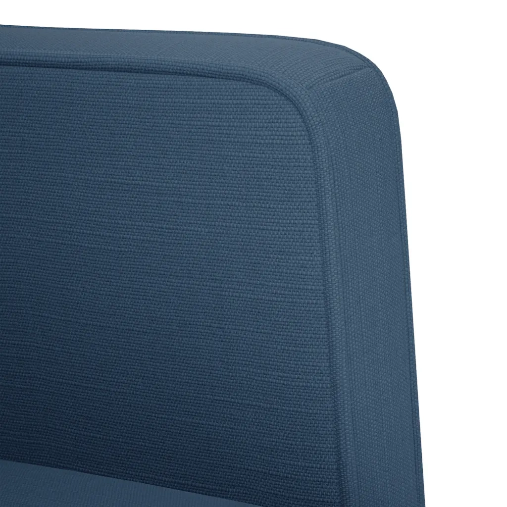 vidaXL Divano Divanetto Blu 111 cm in Tessuto