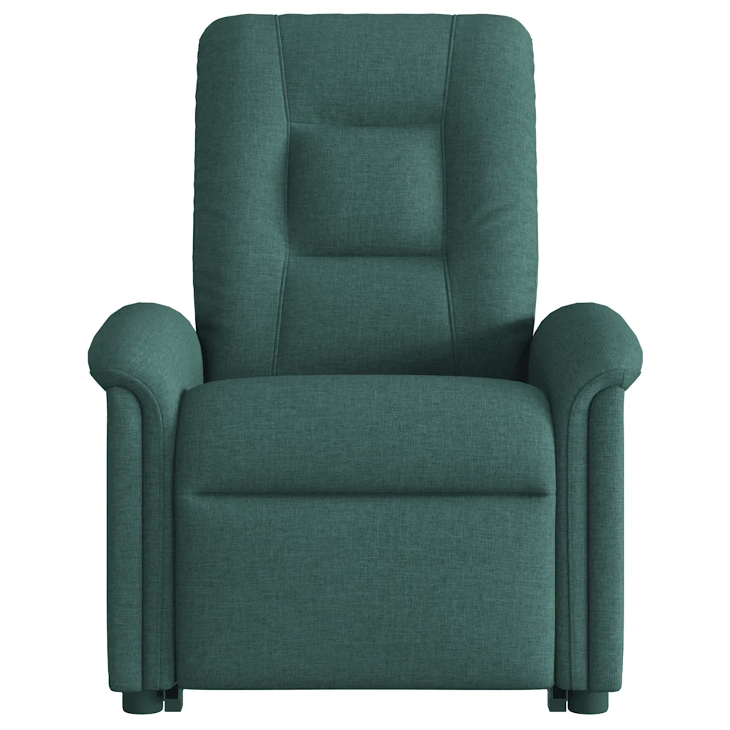 Poltrona Alzapersona Reclinabile Verde Scuro in Tessuto 3303260