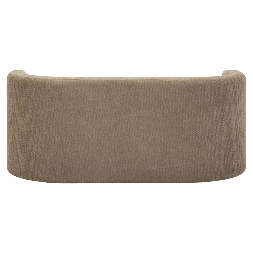 Panca dal design nordico con struttura in MDF e seduta imbottita beige