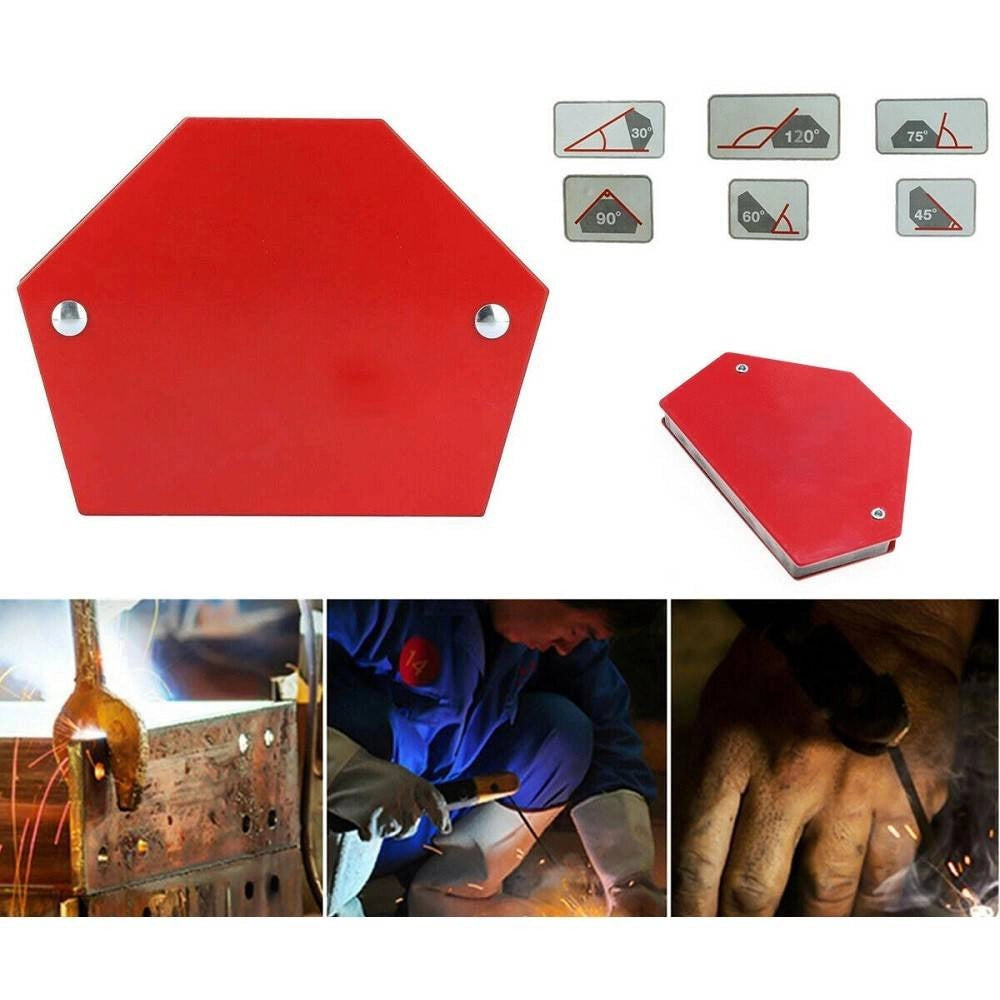 Trade Shop - Squadra Magnetica Magnete Saldatura 30° 45° 60° 75° 90° 120° 25lb 12kg Esagonale -