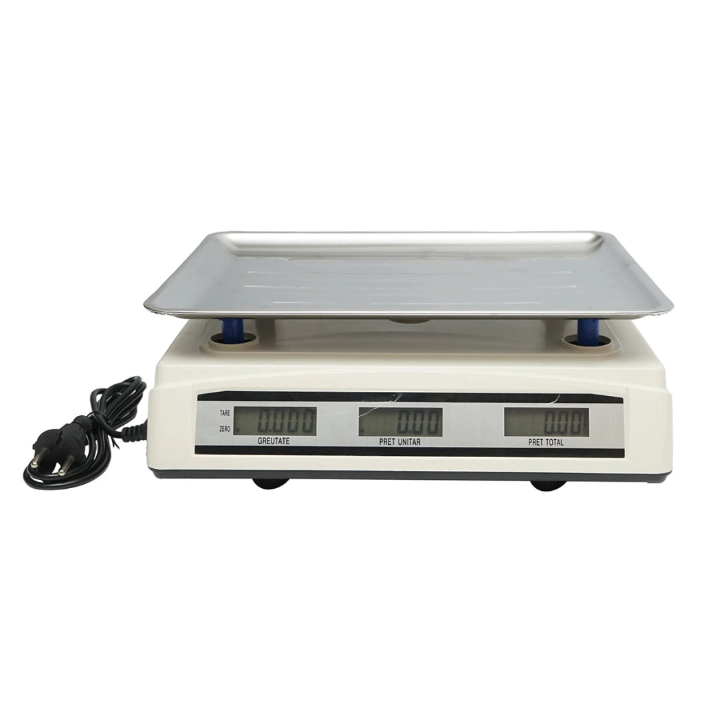Bilancia elettronica con schermo LCD, portata 40 Kg con batteria da 4V Breckner Germany