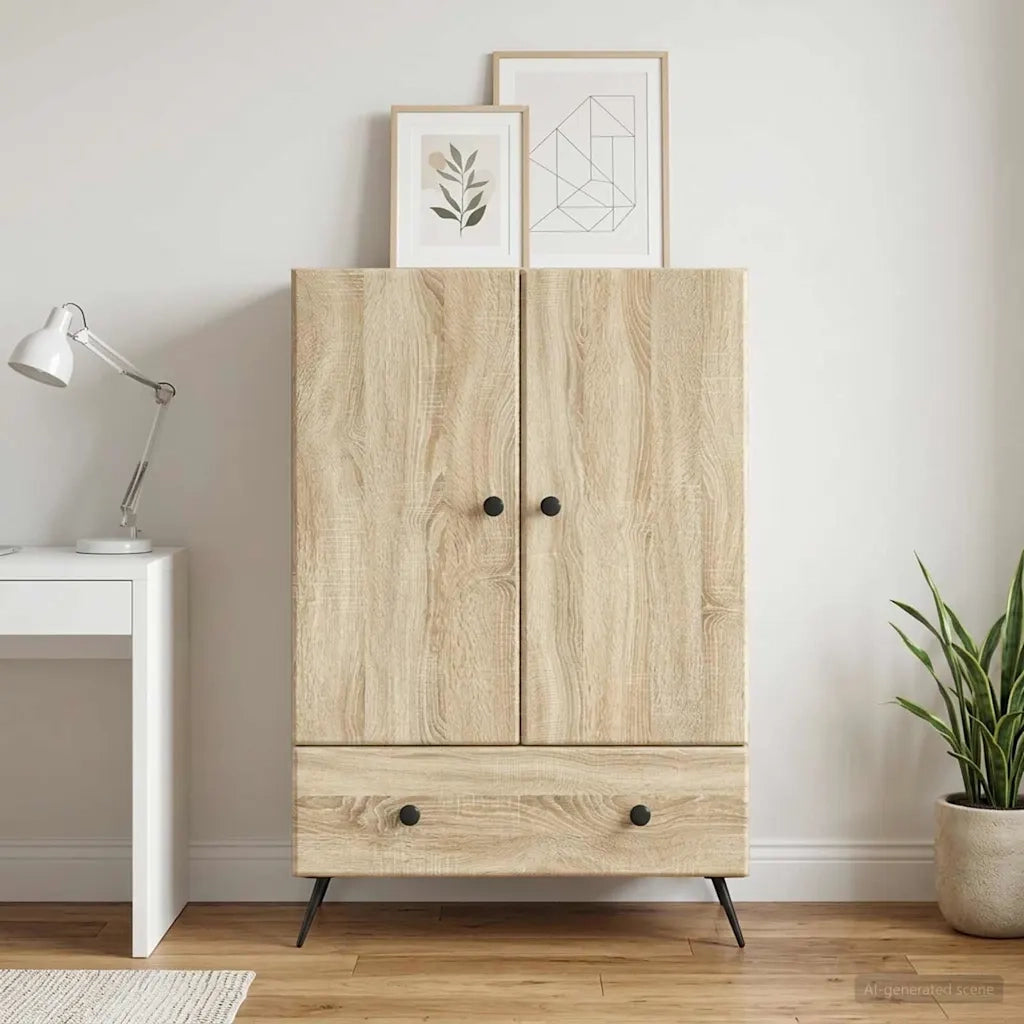 Credenza Rovere Sonoma 66 x 34,5 x 95 cm Legno ingegnerizzato 895587