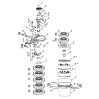 Pezzo di ricambio Filtro a pressione CPF-15000 Contenitore Portafiltro per filtro laghetto
