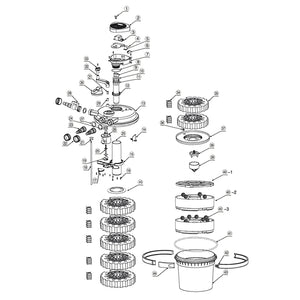 Pezzo di ricambio Filtro a pressione CPF-15000 Contenitore Portafiltro per filtro laghetto
